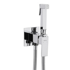 Смеситель с гигиеническим душем встраиваемый Abber Daheim со скрытой частью в комплекте хром (AF8226) - фото 4