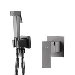 Смеситель с гигиеническим душем встраиваемый Abber Daheim со скрытой частью в комплекте никель (AF8225NG) - фото 4