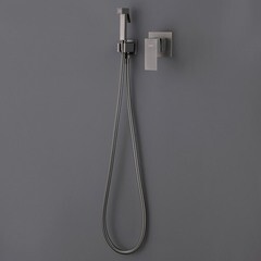 Смеситель с гигиеническим душем встраиваемый Abber Daheim со скрытой частью в комплекте никель (AF8225NG) - фото 3