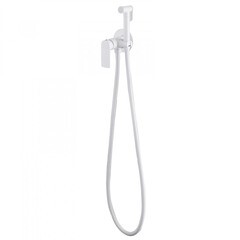 Смеситель с гигиеническим душем встраиваемый Abber Weiss Insel со скрытой частью в комплекте белый (AF8025W)