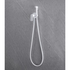 Смеситель с гигиеническим душем встраиваемый Abber Weiss Insel со скрытой частью в комплекте белый (AF8025W) - фото 3