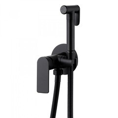 Смеситель с гигиеническим душем встраиваемый Abber Weiss Insel со скрытой частью в комплекте черный (AF8025B) - фото 4