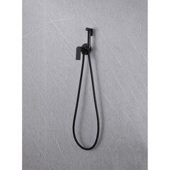 Смеситель с гигиеническим душем встраиваемый Abber Weiss Insel со скрытой частью в комплекте черный (AF8025B) - фото 3