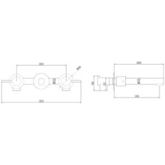 Смеситель для раковины встраиваемый Abber Emotion двухвентильный розовое золото (AF88121RG) - фото 2