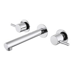 Смеситель для раковины встраиваемый Abber Emotion двухвентильный хром (AF88121)