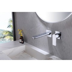 Смеситель для раковины встраиваемый Abber Weiss Insel хром однорычажный (AF8082) - фото 2