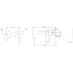 Смеситель для раковины встраиваемый Abber Wasser Kreis однорычажный черный (AF8112B) - фото 4