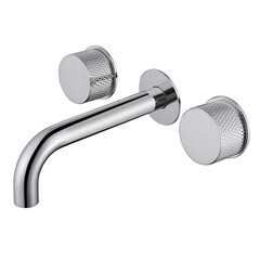 Смеситель для раковины встраиваемый Abber Wasser Kreis двухвентильный хром (AF81122)