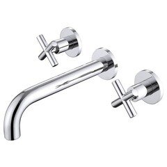 Смеситель для раковины встраиваемый Abber Wasser Kreis двухвентильный хром (AF81121)