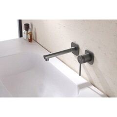 Смеситель для раковины встраиваемый Abber Emotion однорычажный никель (AF8812NG) - фото 3