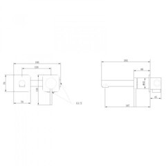 Смеситель для раковины встраиваемый Abber Emotion однорычажный хром (AF8812) - фото 3