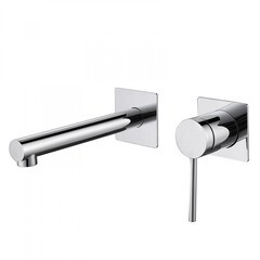 Смеситель для раковины встраиваемый Abber Emotion однорычажный хром (AF8812)