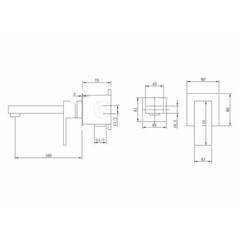 Смеситель для раковины встраиваемый Abber Daheim однорычажный никель (AF8212NG) - фото 3