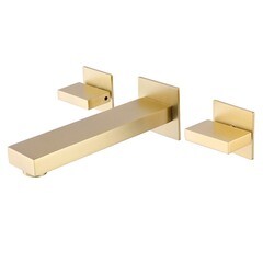 Смеситель для раковины встраиваемый Abber Daheim двухвентильный золото (AF82122G) - фото 1