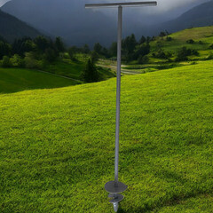 Бур садовый шнековый Инструм-Агро d150 мм 1000 мм Т-образная рукоятка (011241) - фото 2