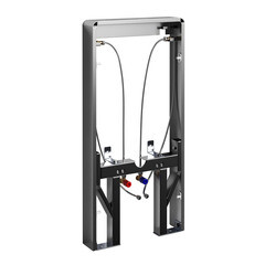 Изображение товара Инсталляция WasserKraft Naab 86 для биде с кнопкой белой со звукоизоляцией (86BDT.050.WH)