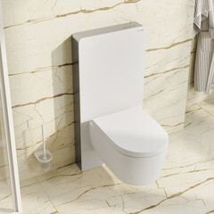 Инсталляция WasserKraft Naab 86 для подвесного унитаза с кнопкой белой со звукоизоляцией (86TLT.040.SE.WH) - фото 3