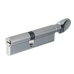 Цилиндр Palidore 110 50/60С мм ключ/вертушка хром - фото 1