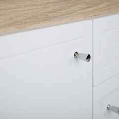 Тумба под раковину АСБ-Мебель Магнолия 60 см напольная белая/дуб янтарный (9100) - фото 5