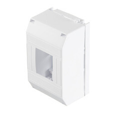 Щит распределительный навесной EKF PROxima КМПН 1/4 пластиковый IP20 130х90х65 мм 4 модуля белая (pbm40-n-4)