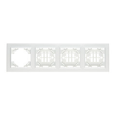 Изображение товара Рамка EKF Минск четырехместная белая (ERM-G-304-10)