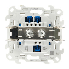 Выключатель Simon 24 Harmonie двухклавишный встраиваемый графит (2420398-038) - фото 3