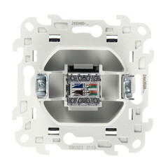 Розетка компьютерная Simon 24 Harmonie встраиваемая графит 2хRJ45 (2410598-038) - фото 3