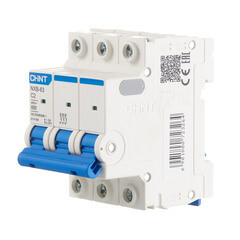 Автоматический выключатель модульный Chint NXB-63 3P 2А тип C 6 кА 400 В (814165) - фото 3