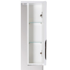 Зеркальный шкаф АСБ-Мебель Мессина 80х106х18 см с подсветкой белый - фото 7