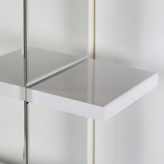 Зеркальный шкаф АСБ-Мебель Мессина 80х106х18 см с подсветкой белый - фото 6