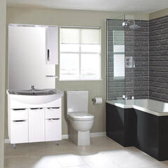 Зеркальный шкаф АСБ-Мебель Мессина 80х106х18 см с подсветкой белый - фото 5