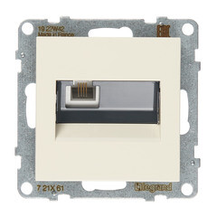 Изображение товара Розетка телефонная Legrand Suno встраиваемая слоновая кость RJ11 (721261)