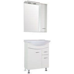 Тумба под раковину АСБ-Мебель Альфа 65 см напольная белая (10174) - фото 4