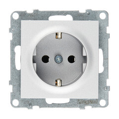Розетка Legrand Suno встраиваемая алюминий (721325)