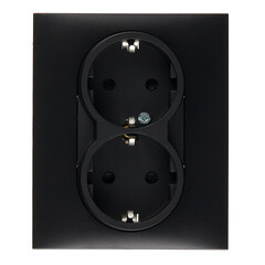 Изображение товара Розетка Legrand Suno встраиваемая антрацит со шторками (721426)