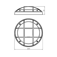 Светильник накладной Svet Бриз 2 E27 40 Вт 2 кв.м черный IP54 (1712-21031/9033) - фото 5