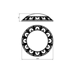 Светильник накладной Svet Маэстро E27 40 Вт 2 кв.м черный IP54 (1713-20051/7862) - фото 6