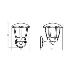 Светильник садово-парковый настенный Svet Сити Дели 1 белый E27 60 Вт IP44 (1202-01001/2643) - фото 2