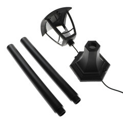 Светильник садово-парковый Svet Сити Валенсия 4 черный 1120 мм E27 60 Вт IP44 (1227-01021/2896) - фото 4