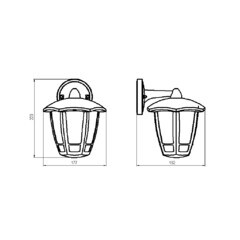 Светильник садово-парковый настенный Svet Сити Дели 3 белый E27 60 Вт IP44 (1202-03001/2650) - фото 2