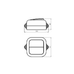 Выключатель Svet двухклавишный накладной черный (0601-00101/5460) - фото 2