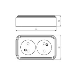 Розетка Svet накладная черная (0215-00421/1630/1631) - фото 2