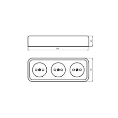 Розетка Svet накладная белая (0215-00641/9881/9882) - фото 2