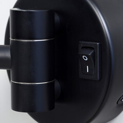 Зеркало с подсветкой круглое 20,2 см с увеличением 3x WasserKraft (K-1004BLACK) - фото 4