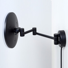 Зеркало с подсветкой круглое 20,2 см с увеличением 3x WasserKraft (K-1004BLACK) - фото 3