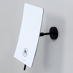 Зеркало прямоугольное 13,2х21,8 см с увеличением 3x WasserKraft (K-1001BLACK) - фото 3