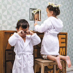 Зеркало с подсветкой квадратное 20х20 см с увеличением 3x WasserKraft (K-1007) - фото 5