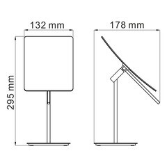 Зеркало прямоугольное 13,2х29,5 см с увеличением 3x WasserKraft (K-1006) - фото 2