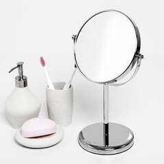 Зеркало круглое 21 см с увеличением 3x WasserKraft (K-1003) - фото 3