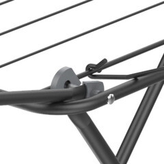 Сушилка для белья напольная Zalger 23 м 1820х825х1060 мм черная - фото 5